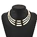 Gorgeous Metal Multi Layer Choker Bib Collar Necklace Jewelry (Gold) by Lovestore2555