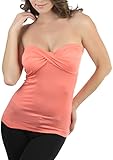 ToBeInStyle Women's Knotted Front Tube Top