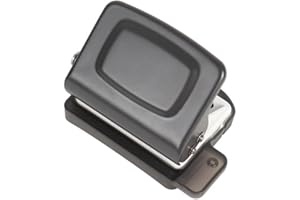 Quhoxdye Perforatrice manuelle multifonction à 6 trous, perforatrice circulaire portable de bureau pour reliure de livres mob