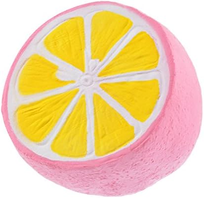 yubinyu 1pcs Soft Pink Lemon Hand Wrist Toy Cream Scented Slow Rising Stress Relief Squeezing Toys