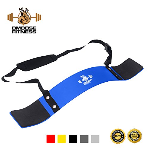 DMoose Fitness Arm Curl Blaster â€“ Thick Gauge Aluminum, Robust Rivets, Contoured & Adjustable â€“ Improve Definition & Muscle Strength In Your Arms â€“ Premium Grade Bodybuilding Bicep Bomber Isolator