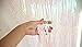 Anleolife 2PCS Metallic Foil Fringe Curtains 3 ft W. x 6.6 ft. For Bridal Baby Shower Backdrop Birthday Party Photo Booth Graduation Party Photo Wall Base Door Frame Decor (transparrent white)