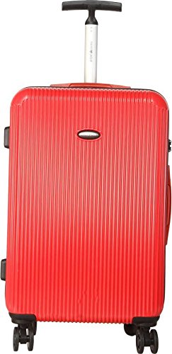 Swiss Eagle Polycarbonate 24 cms Red Hardsided Check-in Luggage (ABS+PC006RD-24)