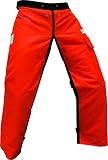 Forester Chainsaw Apron Chaps with Pocket, Orange 35" Length by Forester