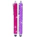 Eco-Fused Universal Bling Stylus Pens - 2 Long Gem Covered Stylus Pens Compatible with All Capacitive Touchscreen Devices/Microfiber Cleaning Cloth