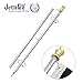Jetlifee Flag Pole, 360° Spinning 6FT Flag Pole for Outside House Garden Yard, Tangle Free, Rust Proof and Wind Resistant Aluminum Flagpole, Residential or Commercial Use (Silver Flagpole Only)