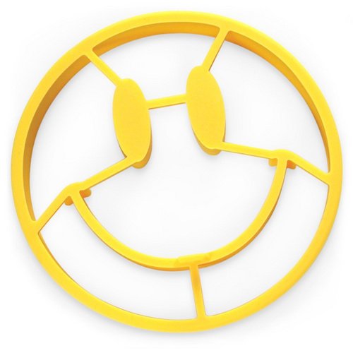 Feesy CRACK A SMILE Smiley Face Egg Mold,Biscuit Mold Cookie Cutter–2pcs
