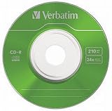 Verbatim CD-R 8cm DataLife Colour 24x Speed 10 Pack Spindle Data Disc view 5