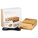 Bamboo Multiple Usb Charger Station with 6 ports [35W 2.4A MAX] Desktop USB Charging Station Dock by SHARLLEN