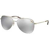 coach thin metal pilot sunglasses