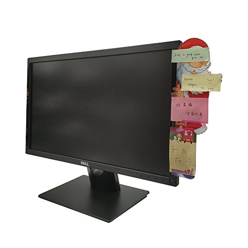 Goblin's Treasures Excelity Concise Monitor Message Board/Computer Monitors Side Panel/Notes Memo Board Message for Monitors,1Set (Left & Right) (Right，Santa Claus) - Thumbnail 2