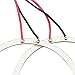GrandviewTM 2X 70mm 60SMD COB Led Angel Eyes Headlight Halo Ring Warning Lamp (Blue)