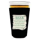 Coolie Junction Beer Proof Funny Pint Glass Coolie Black