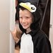 Emolly Fashion Kids Animal Penguin Pajama Onesie - Soft and Comfortable with Pockets (10, Blk)