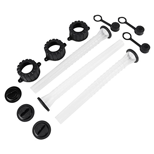 Estink Gas Can Spout,Gas Can Spouts Fuel Container Replacement Spout Gasket Stopper Screw Cap Collar Rear Vent Cap (3 Set)