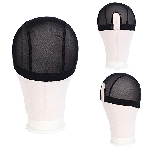 image for fani Spandex Mesh Dome Wig Caps for Making Wigs U part Black Weaving W