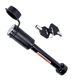 CZC AUTO Hitch Receiver Pin Lock, Trailer Receiver Lock with 5/8" Pin for Class III IV 2" and 2-1/2" Receiver, for Hitch Bike Rack Tray Ball Tow Rope for Trailer Truck Car Boat (1 Pack, 5/8 inch pin)