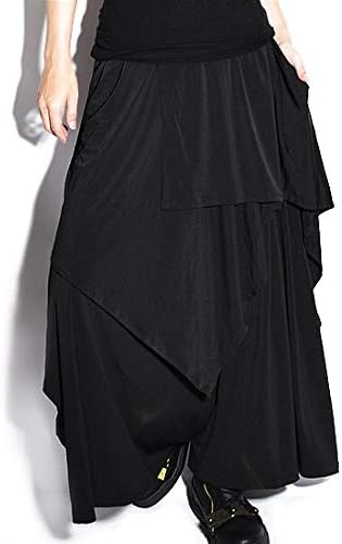 Amazon Co Jp ガウチョパンツ メンズ 袴パンツ ドレープパンツ メンズファッション ワイドパンツ ブラック 黒 Alleglo オリジナル ブランド 服 ファッション小物