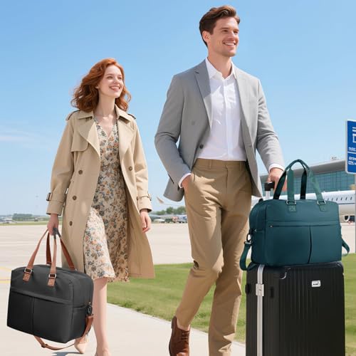 SZLX Travel Bag 40x20x25 for Ryanair,Weekend Luggage Tote Bag 40x30x20 for Women,Waterproof Sport Bag for Gym,Swimming Bag for Beach, F4-Peacock Blue, Sporty