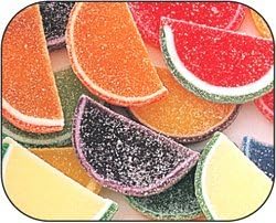 Candy Fruit Jell Slices [5LB Box], Grape-Purple