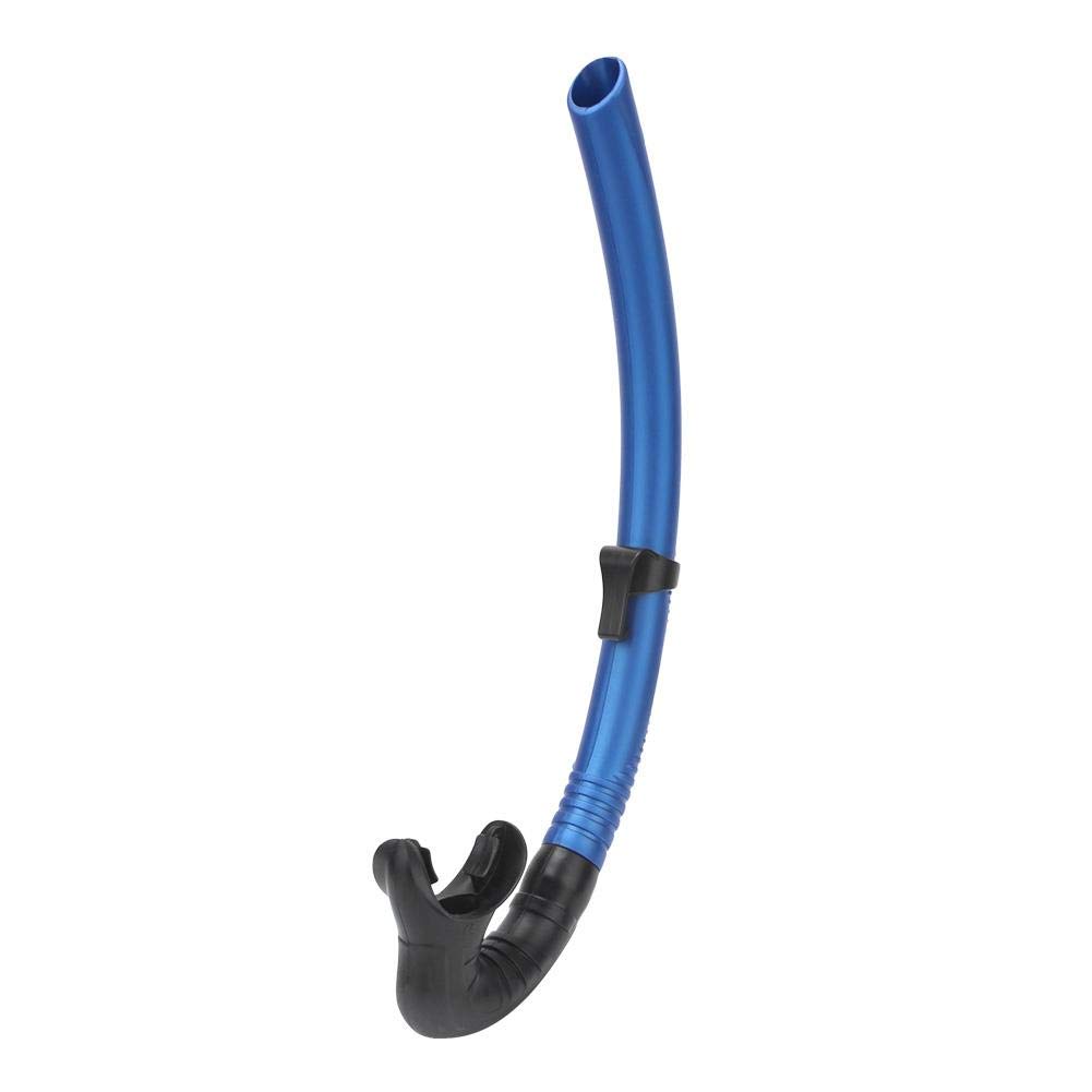 Caredy Swim Snorkel, Swim Snorkel Swimming Snorkel Training Swimmers Snorkel Head Snorkel Swiming Gear Swimming Snorkel Diving Breathing Tube Snorkeling Wet Breathing Tube (Blue)