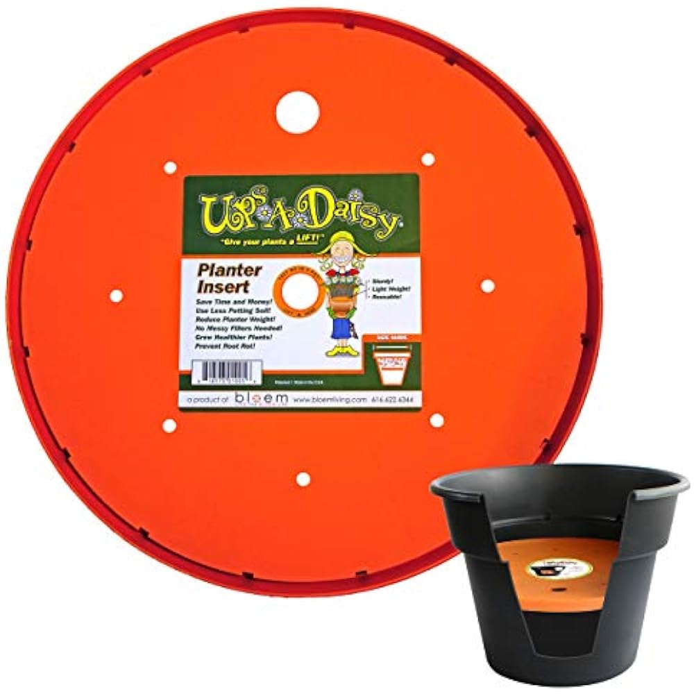 Bloem UpsADaisy Round Planter Lift Insert 15" Garden & Outdoor
