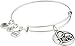 Alex and Ani Love III Expandable Rafaelian Silver-Tone Bangle Bracelet