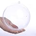 Plastic Ball Ornament, 140 mm, Clear, Pack of 12 (140mm)