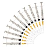 50Pack-2ml Syringes with 23G Needles,Disposable Sterile Syringe with Needle Plastic Syringe