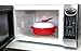 Microhearth 1.5-Quart Nonstick 4-piece Everyday Pan Set for Microwave Cooking, Red