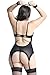 Anyou Plus Size Lingerie Sets Stretchy Lace Women Lingerie Babydoll Chemise Nightwear(L-XXXXL)