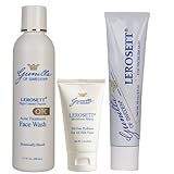 LEROSETT Organic Acne System (OTC): Based on Nutrient Rich Organic Aloe- for Oily, Combination, or Acne Skin Types- Naturally Medicated- Treats and Prevents Breakouts