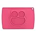 Qshare - Mini Silicone Placemat 11''x8''x1'', One-Piece Suction Plate for Babies & Toddlers, Portable BPA-Free FDA Approved Kids Dinnerware, Dishwasher Safe (Mini-Owl, Red-Owl)