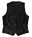 Gioberti Mens 5 Button Formal Suit Vest, Black, Small
