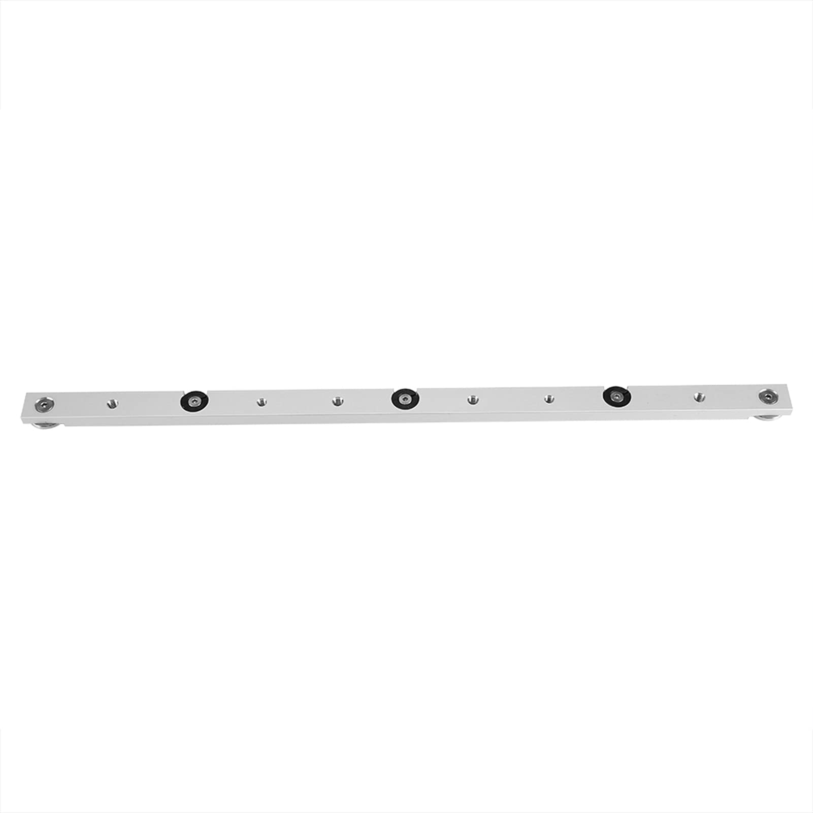 Aluminum Alloy Miter Bar, 450mm Table Saw Slider Gauge Rod for Building Jigs, Compatible with M6 Screws
