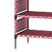 FKUO Shoes Shelf Easy Assembled Non-Woven 4 Tier Shoe Rack Shelf Storage Organizer Stand Holder Keep Room Neat Door Space Saving (Pink, 57.5 x 26 x 64cm)