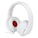 Headphones, JNTworld Headphones with Microphone for Travel, Work, Sport, DJ, Collapsible Classic Headset with Handmade Drivers for iPhone and Android Devices, White