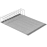 SANNO Roll-Up Dish Drying Rack Multipurpose Over The Sink Dish Rack with Lid Organizer, Plate Rack Lid Holder,Fruits and Vegetable Drainer Rack - Silicone Covered Stainless Steel