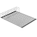 SANNO Roll-Up Dish Drying Rack Multipurpose Over The Sink Dish Rack with Lid Organizer, Plate Rack Lid Holder,Fruits and Vegetable Drainer Rack - Silicone Covered Stainless Steel