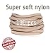 Nylon Headbands - 100 Nude Super Soft and Stretchy One Size Fits All for DIY Craft and Baby Shower Gift