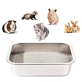 Yangbaga Stainless Steel Litter Box for Cats with