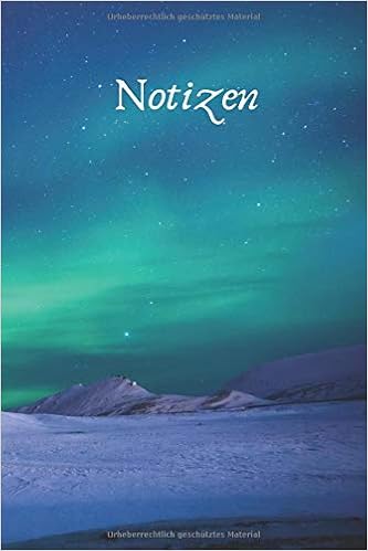 Amazon Com Polarlichter Nordlichter In Island Blanko Tagebuch