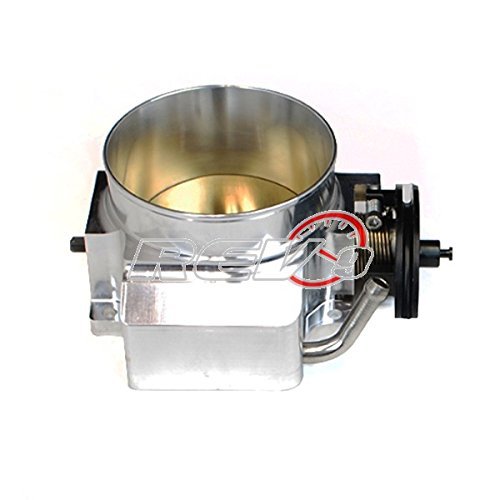 Gm Gen III Ls1 Ls2 Ls6 92mm Throttle Body (Cnc) with Gm Gen III Ls1 Ls2 Ls6 92mm Throttle Body 3 Bolt to 4 Bolt Adaptor (No Drive-by-wire Dbw)