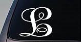 LETTER L 6" monogram sticker decal truck car window teach craft initials *D783*