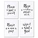 Outshine Funny Bathroom Quotes Wall Decor Art Prints (4 Pack Unframed ) | 8” x 10” Witty Sayings and Signs | Decorations for Guest Bath, Powder Room, Master | Best Funny Gift