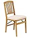 Stakmore Slat Back Folding Chair Finish, Set of 2, Oak