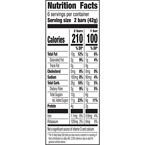 NATURE VALLEY CRUNCHY GRANOLA BARS, PEANUT BUTTER DARK CHOCOLATE, 12 BARS, 8.94 OZ
