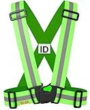 Tuvizo Reflective Vest for High Visibility All Day & Night with Emergency Identification Label. For Adults & Kids (Watch Our Video)