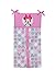 Disney Minnie Mouse Polka Dots 4 Piece Nursery Crib Bedding Set, Light Pink/White/Grey/Bright Raspberry