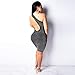 Women One Shoulder Bodycon Mini Dress – Ladies Elegant Shiny Polka Dot Pencil Dresses – Sexy Backless Party Dressthumb 3